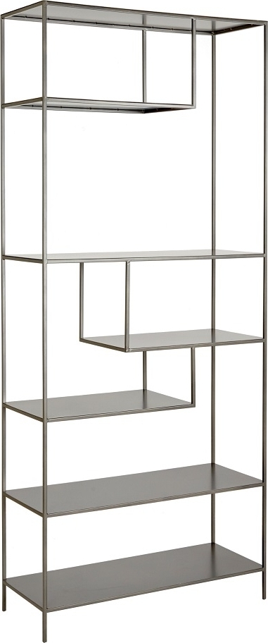 Hylla i metall 210 cm hög 90 cm bred + Rengöring för möbler Hylla i metall 210 cm hög 90 cm bred + Rengöring för möbler