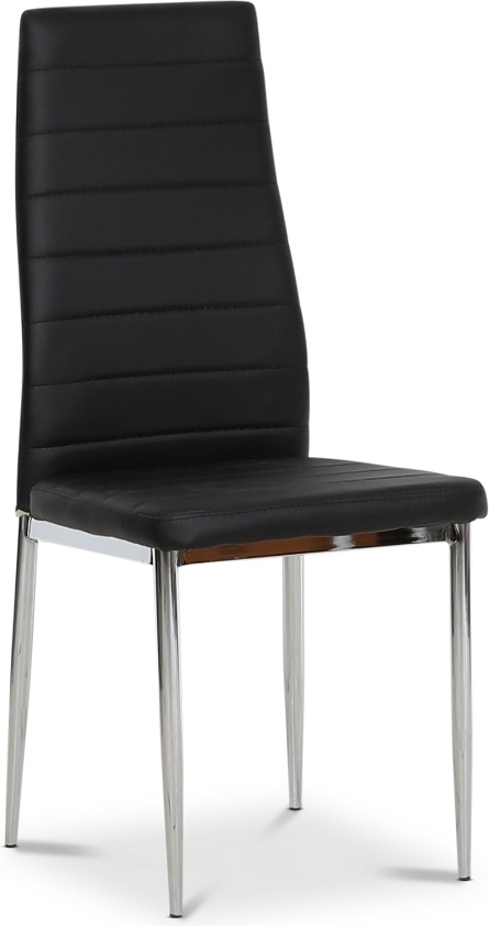 Ranch matstol i svart konstl�der + M�beltassar