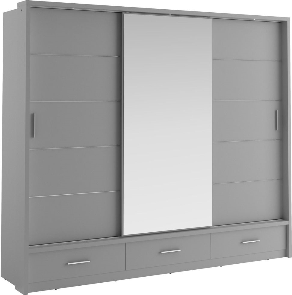 Mervyn garderob med inredning B250 cm - Gr�