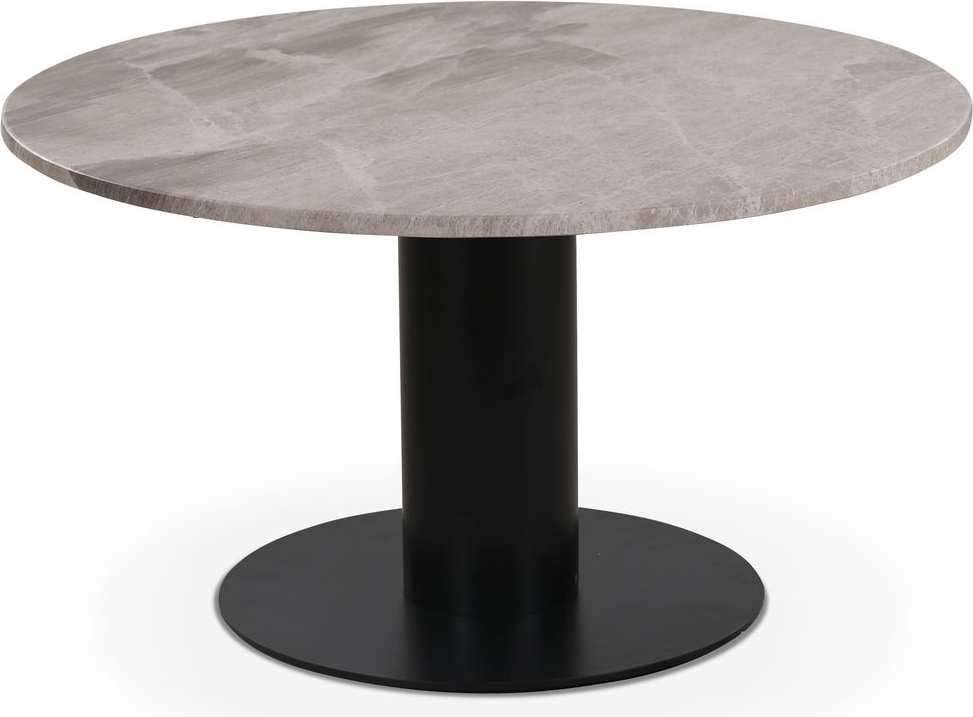 Next 85 runt soffbord - Svart / Marmor (Beige)