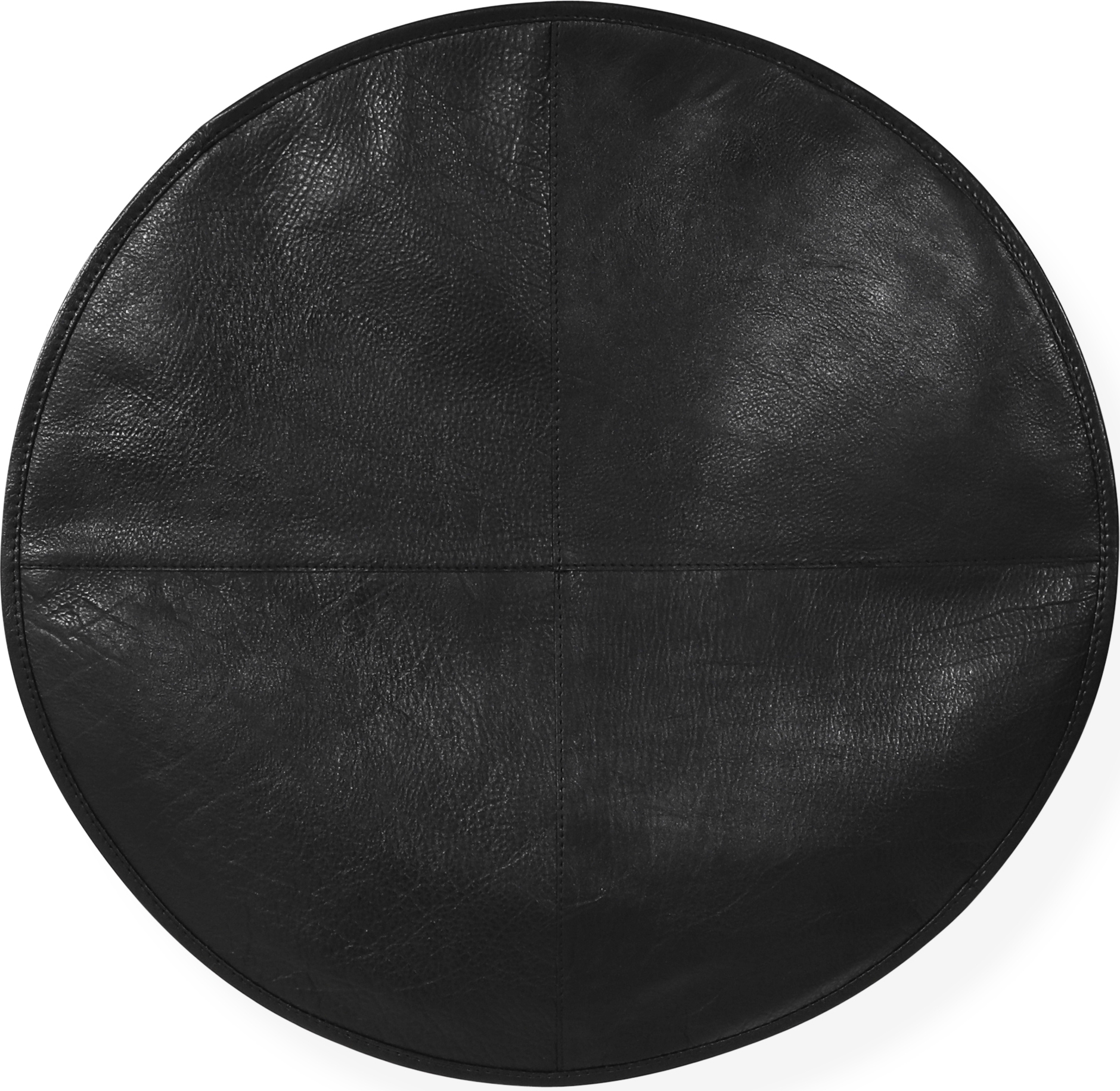 Stolsdyna i l�der - Svart