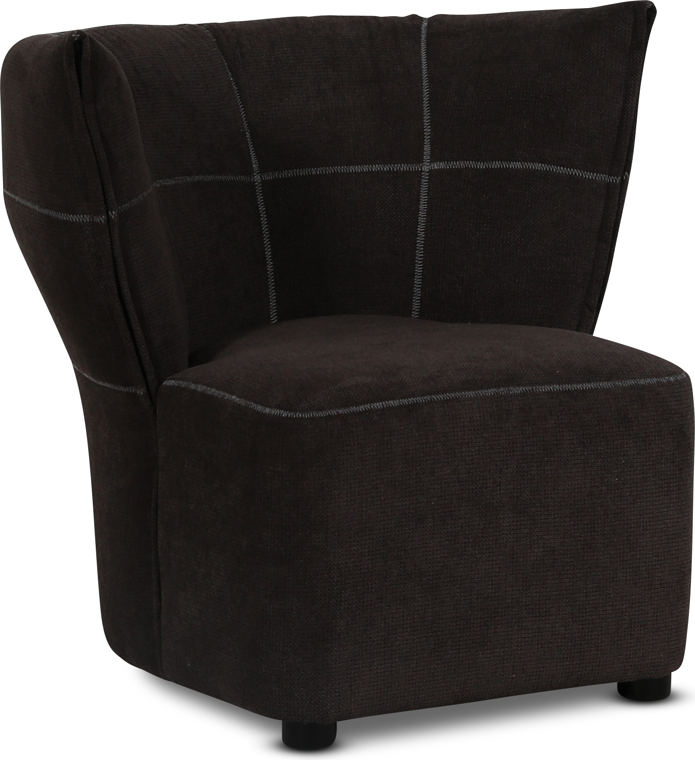 Mullsjö fåtölj i mörkbrunt tyg + Rengöring för möbler Mullsjö fåtölj i mörkbrunt tyg + Rengöring för möbler