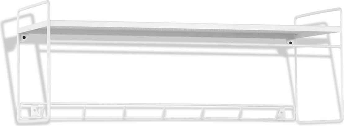 Alex hatthylla i metall - Vit