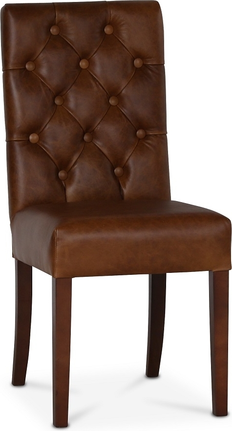 Stol i brunt anilinl�der