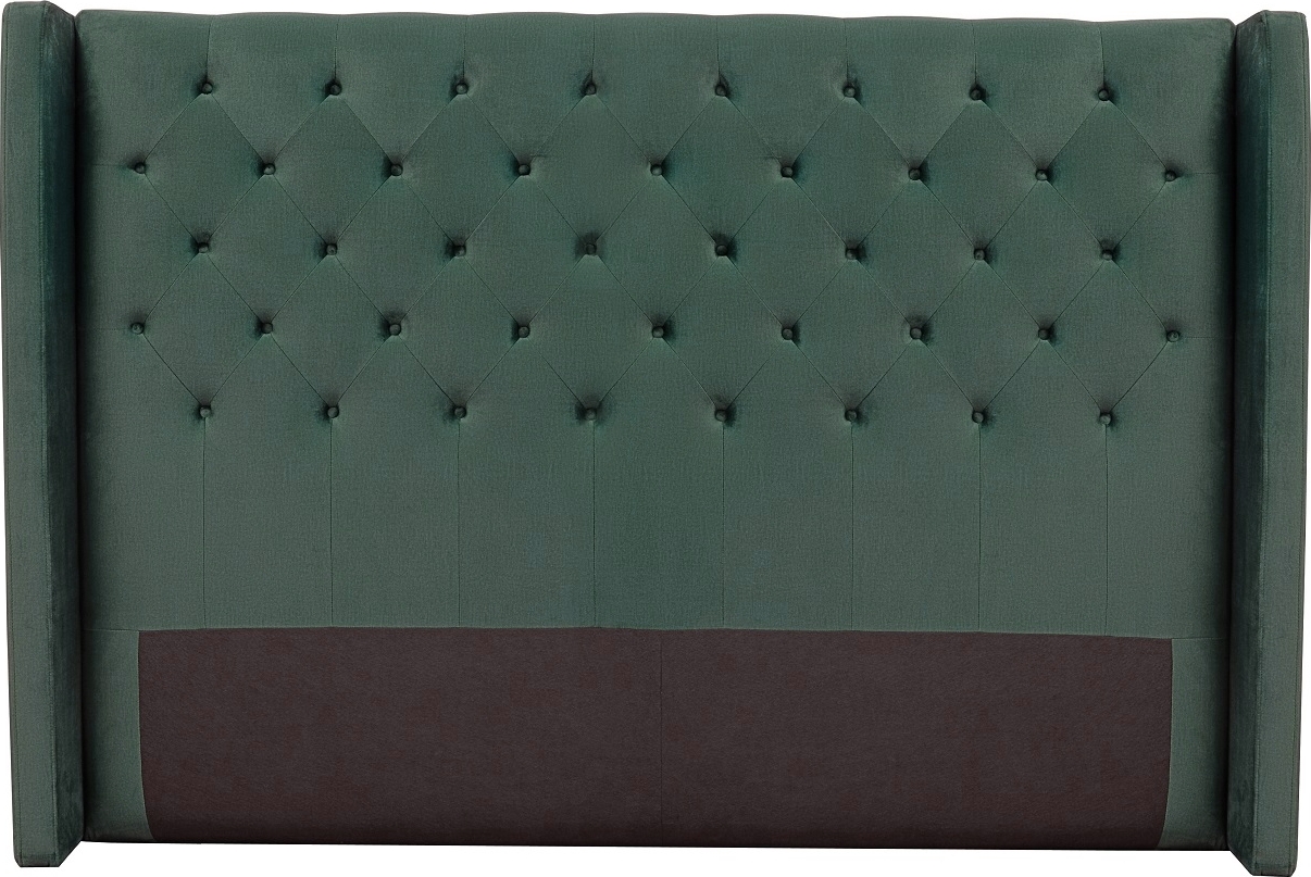 Almedal s�nggavel med knappar (Smaragdgr�n sammet) - Valfri bredd