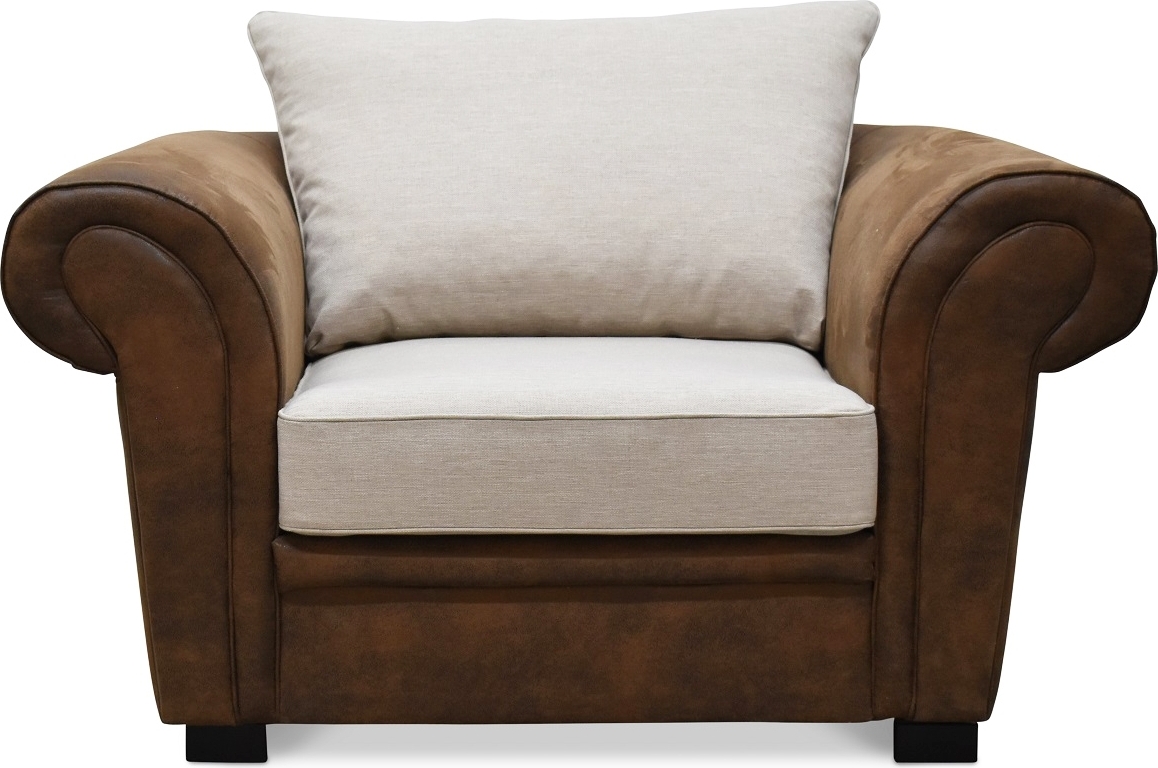 Delux F�t�lj - Brun/Beige/Vintage