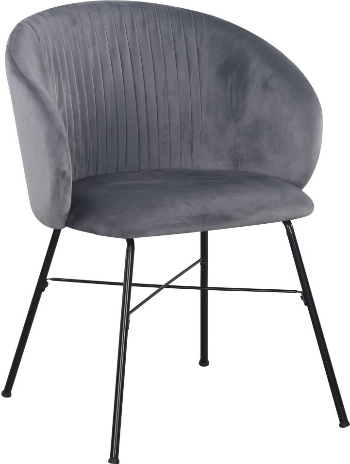 Sevilla karmstol grå sammet Sevilla karmstol grå sammet