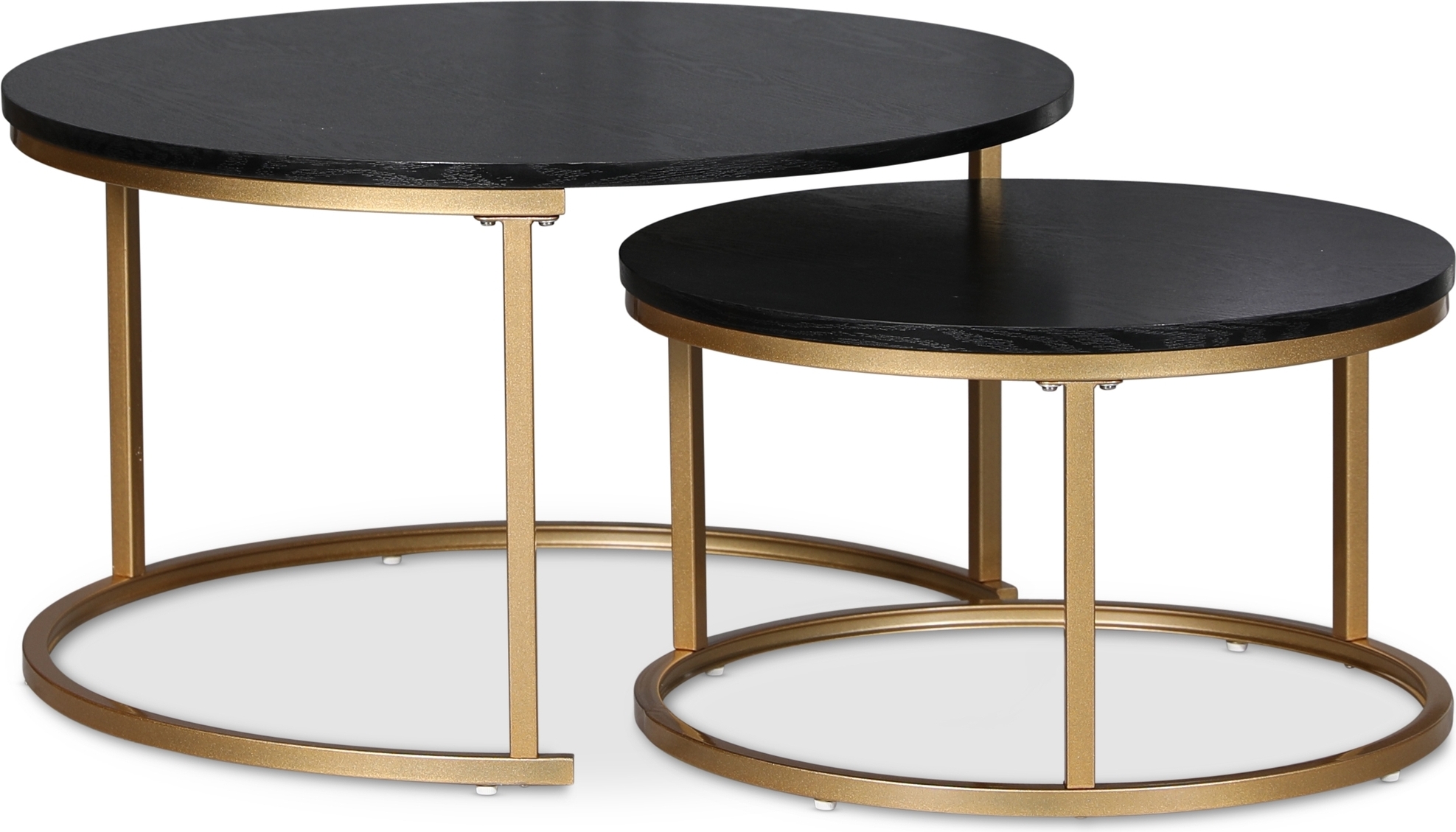 Solano satsbord �80/60 cm - Svartbetsad ask / M�ssing