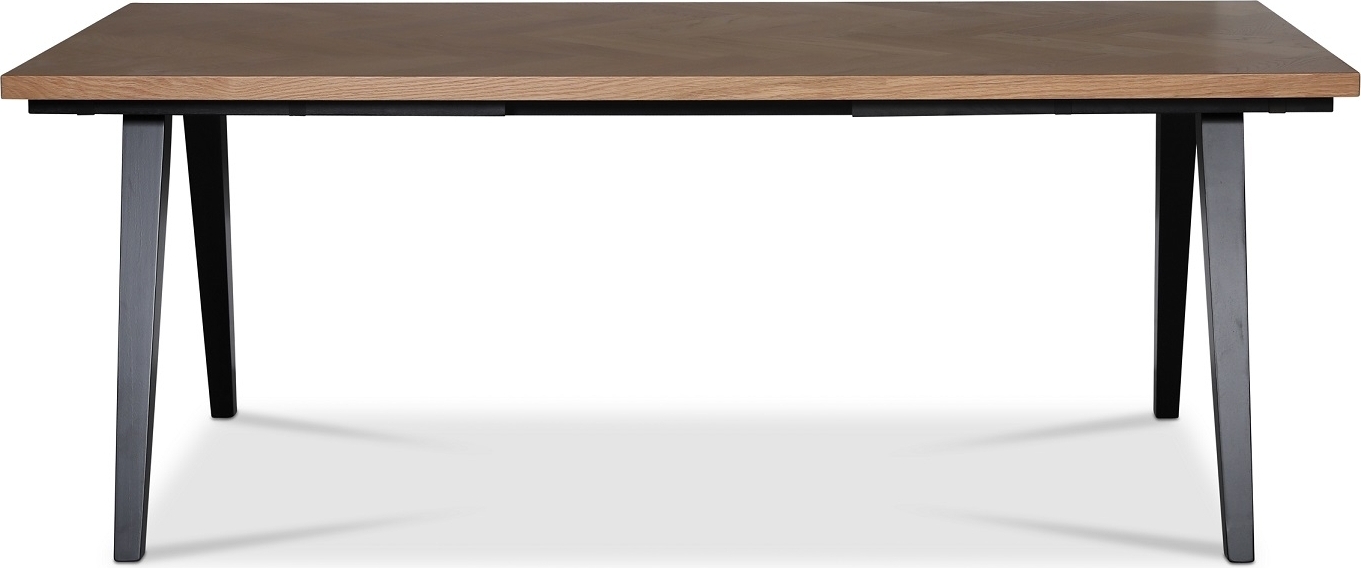 Skagen matbord med fiskbens mnster 200 x 90 cm - Ekfanr