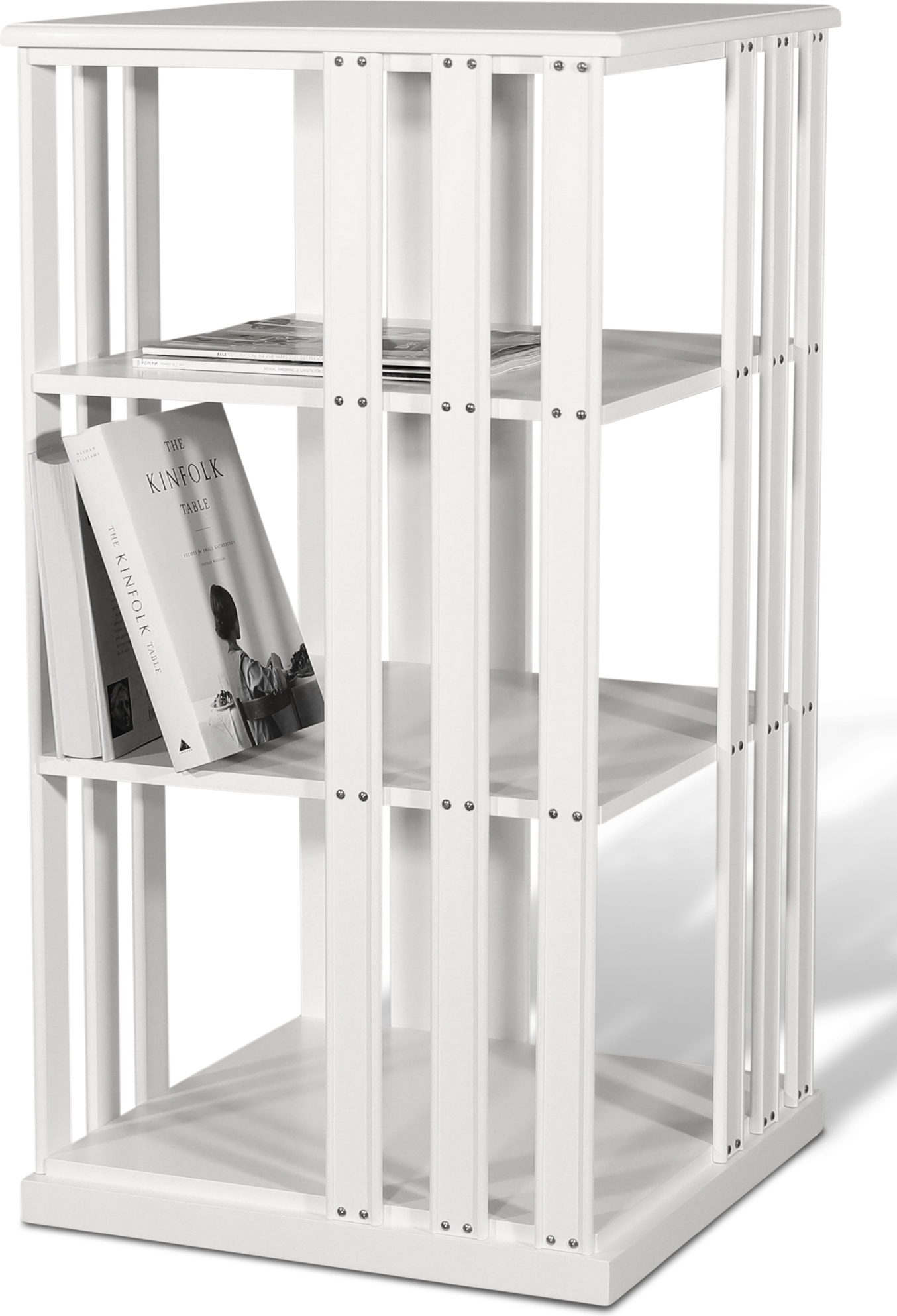 Bokkarusell / Boksnurra vit - Roterbar 360� - h�jd 100 cm