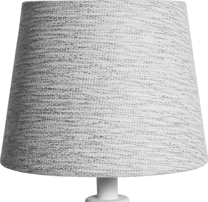 Rund lampsk�rm 18x23x18 cm - Ljus (grovt linne)