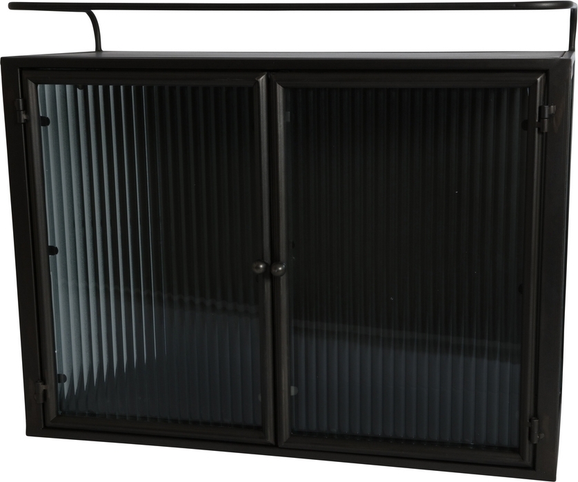 Celsius v�ggsk�p med dubbeld�rr - Metall / Glas