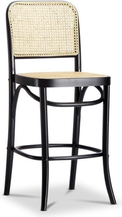 Balbao svart barstol med rotting + Textilvård för möbler Balbao svart barstol med rotting + Textilvård för möbler