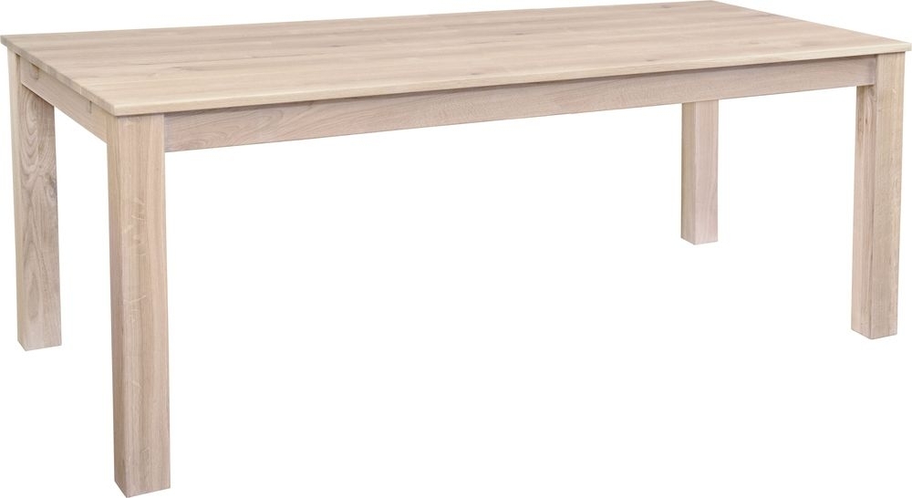 Quebec matbord 200x100 cm - Vitpigmenterad oljad ek