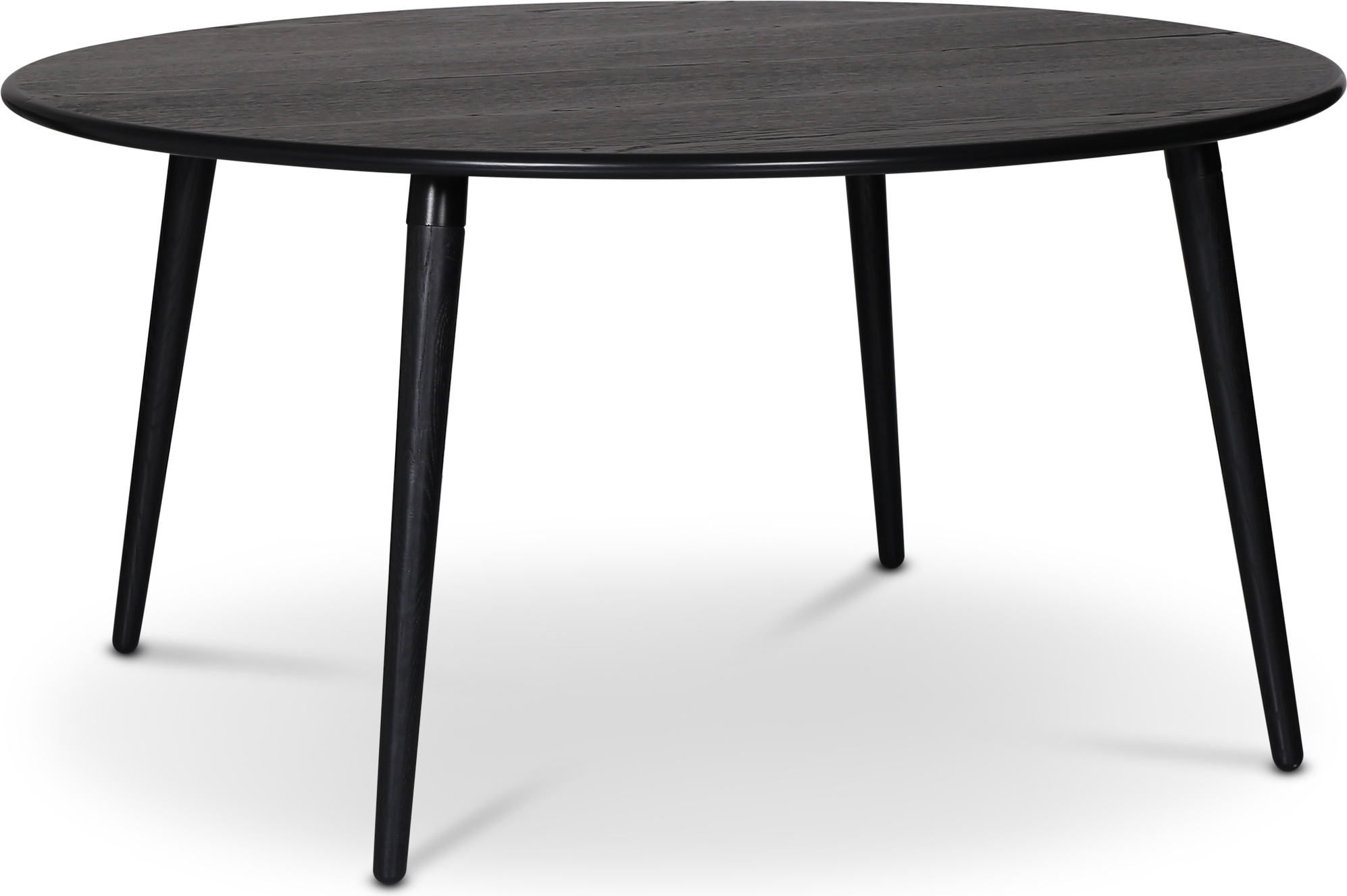 Omni runt matbord svartbetsad ek Ø150 cm + Textilvård för möbler Omni runt matbord svartbetsad ek Ø150 cm + Textilvård för möbler