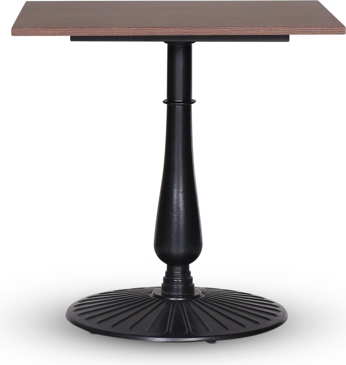 Mystery bord 75x75 cm - Blad svart underrede/mörk träimitation Mystery bord 75x75 cm - Blad svart underrede/mörk träimitation