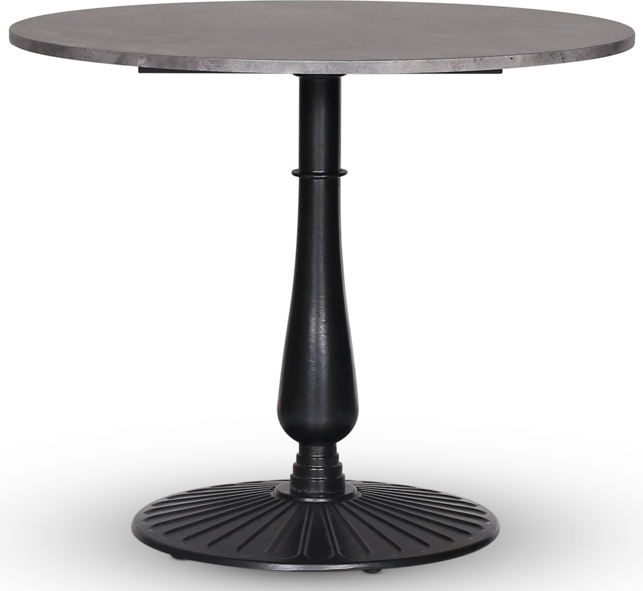 Mystery bord runt 90 cm - Blad svart underrede/betongimitation Mystery bord runt 90 cm - Blad svart underrede/betongimitation