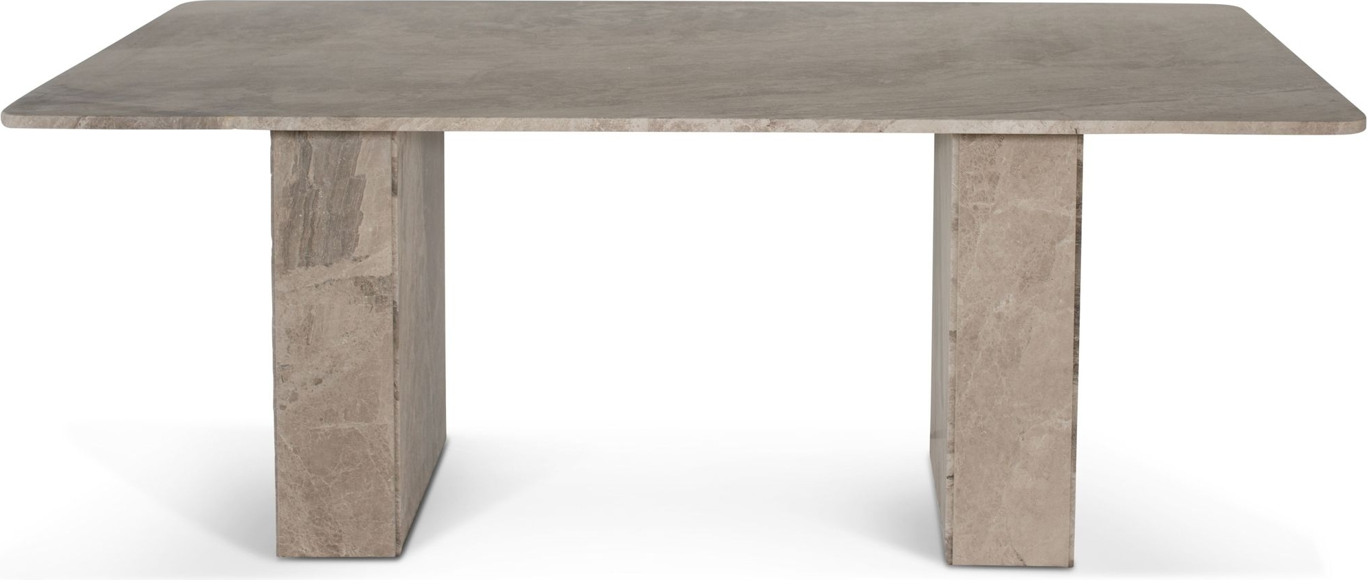 Matbord i marmor 200x100 cm - Beige marmorbord