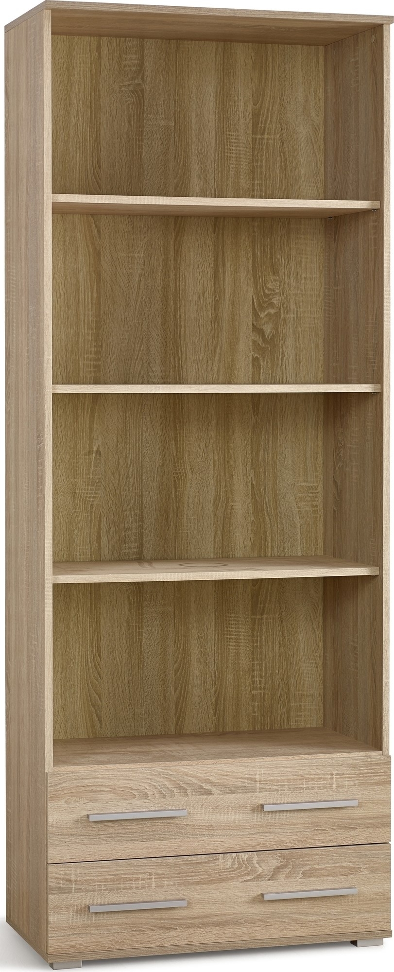 Abdel bokhylla med l�dor - Sonoma ek