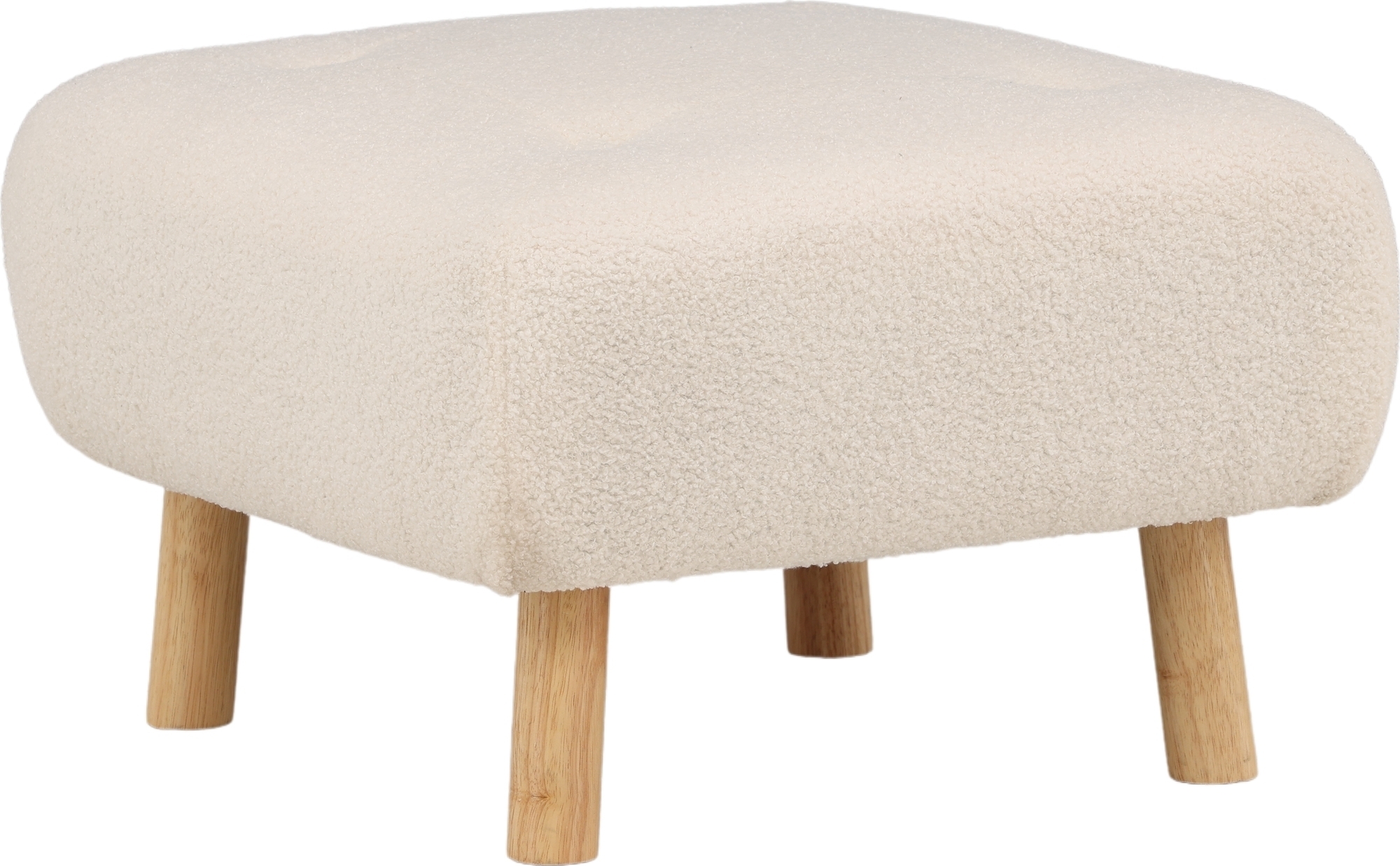 Salina sittpuff - Vit teddy Salina sittpuff - Vit teddy