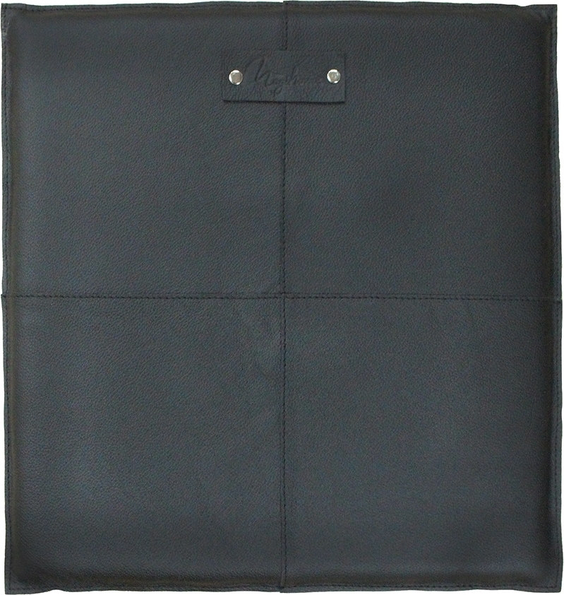 Svea kvadratisk stolsdyna l�der - Svart