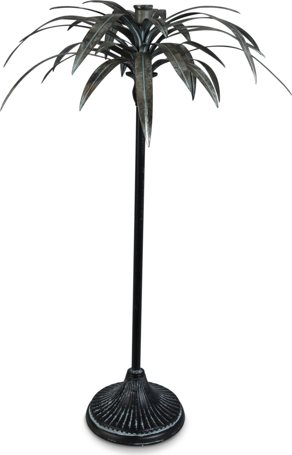 Palm ljusstake höjd 71 cm - Old silver Palm ljusstake höjd 71 cm - Old silver