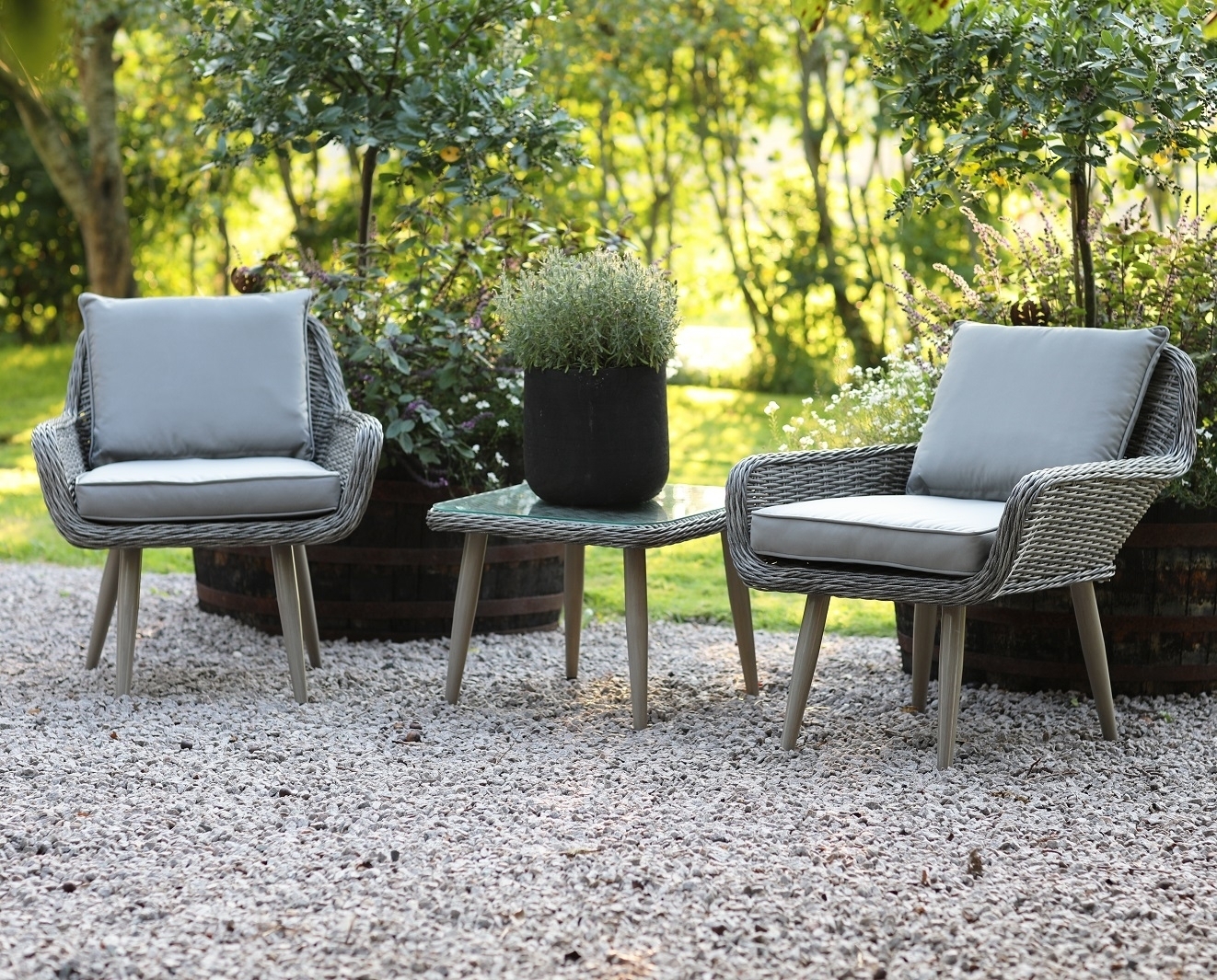 Balkongset i rotting + Textilskydd f�r utem�bler