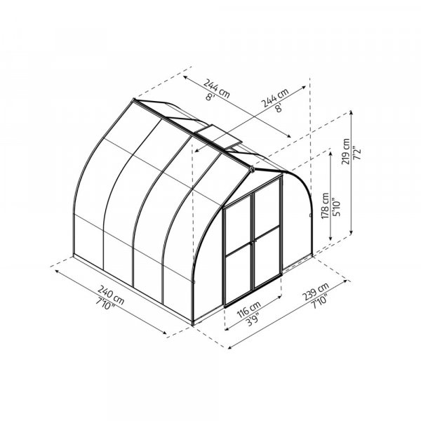 Växthus Bella - 6 m² Växthus Bella - 6 m²