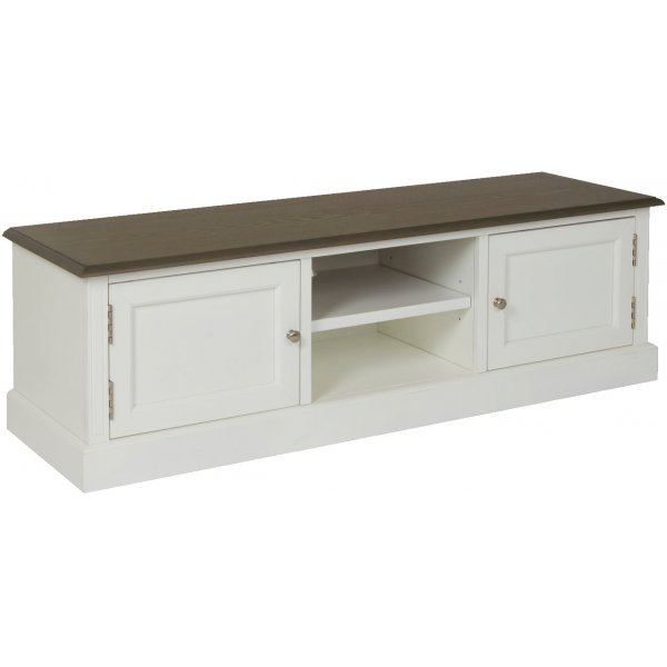 Viktoria tv-b�nk - Vit/vintage