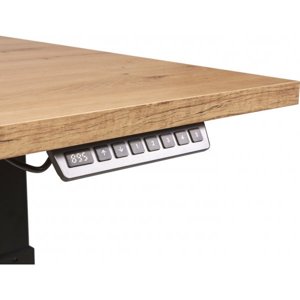 Bureau réglable électriquement 160 x 70 cm - Chêne Bureau réglable électriquement 160 x 70 cm - Chêne