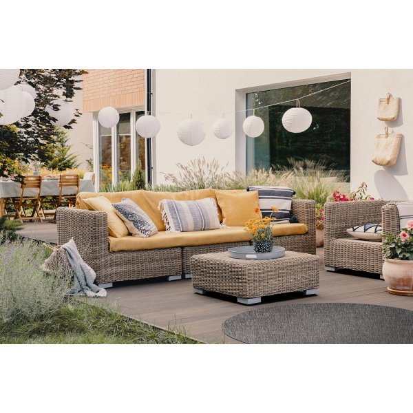 Capri plat geweven vloerkleed Antraciet