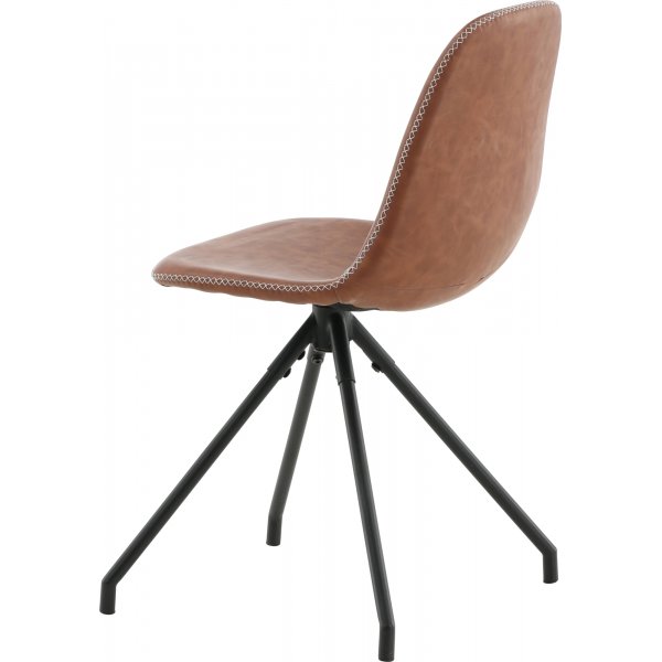 Bridge snurrbar matstol - Brun PU Bridge snurrbar matstol - Brun PU