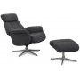 Peru reclinerftlj med pall - Gr