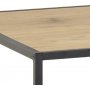Seaford bureau 130 cm - Eiken/zwart