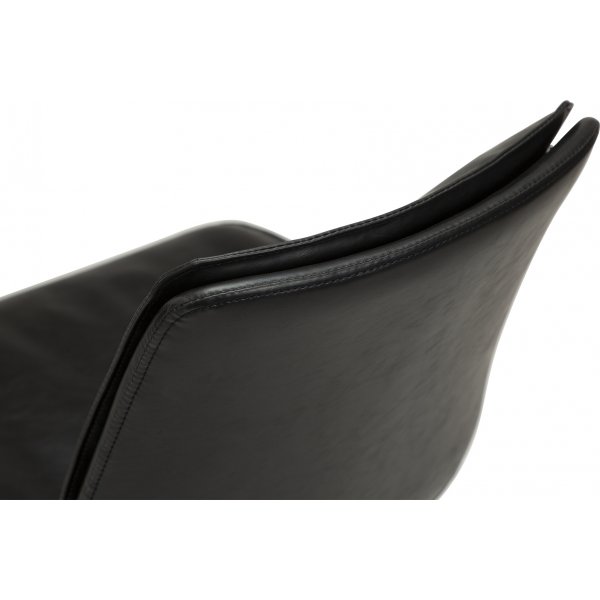 Chaise de salle  manger Fierce - PU noir