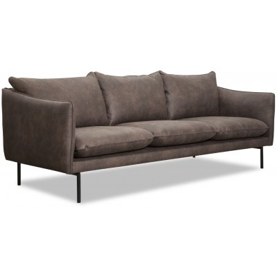 Bjrndal 3-sits soffa - Mrkbrunt ecolder