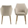 Nora karmstol - Sandbeige