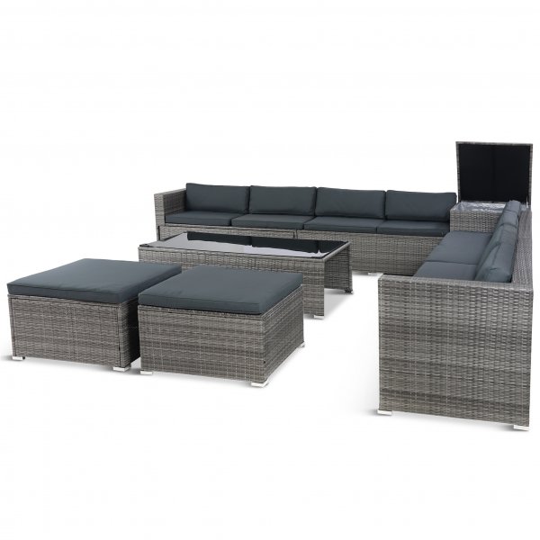 Loungeset Lervik - Grå konstrotting Loungeset Lervik - Grå konstrotting