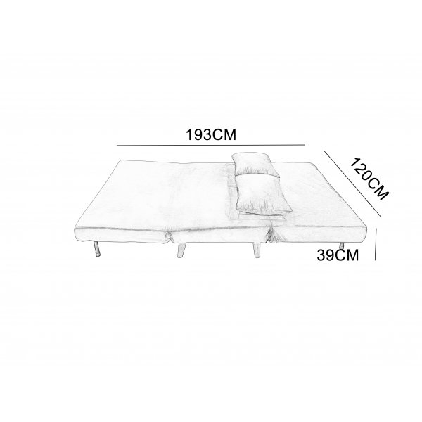 Bäddsoffa Helsingborg – Gul sammet | 193 cm Bäddsoffa Helsingborg – Gul sammet | 193 cm