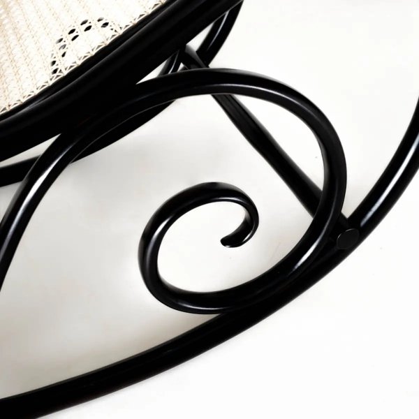 Chaise à bascule No 21 avec rembourrage en rotin - N\\\'importe quelle couleur sur le cadre Chaise à bascule No 21 avec rembourrage en rotin - N\\\'importe quelle couleur sur le cadre