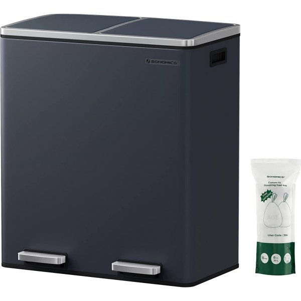 Daloa afvalbak 60 l - Grijs Daloa afvalbak 60 l - Grijs