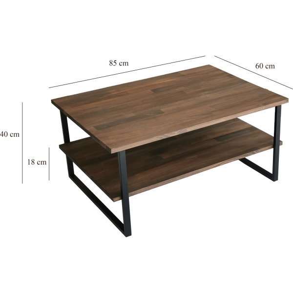 Table basse Neta 85 x 60 cm - Noyer Table basse Neta 85 x 60 cm - Noyer