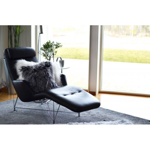 Shansi kussenhoes schapenvacht Zwart Shansi kussenhoes schapenvacht Zwart