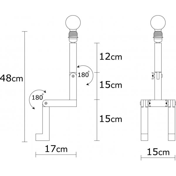 Prêt de lampe à poser Milet - Naturel Prêt de lampe à poser Milet - Naturel