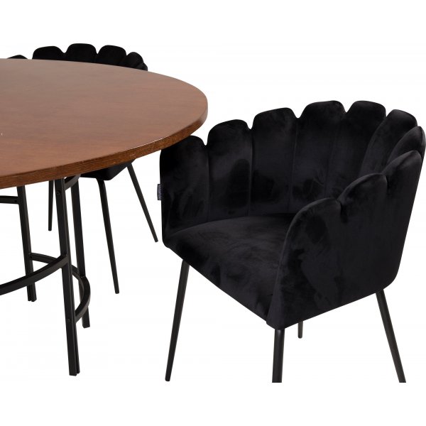 Halmstad karmstol - Svart Halmstad karmstol - Svart