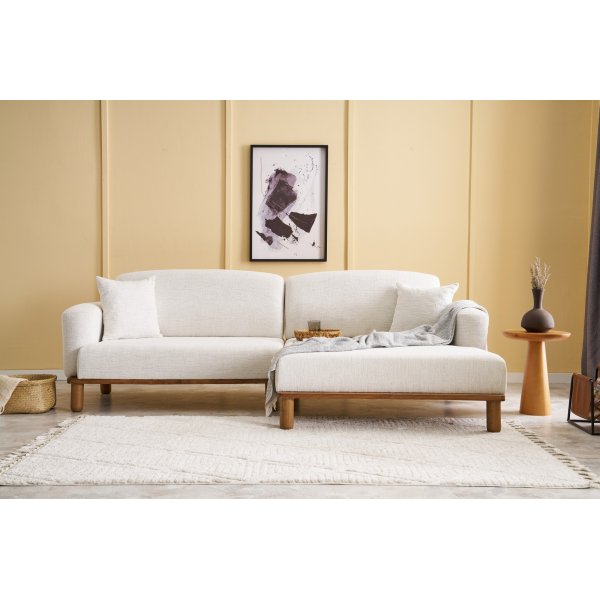 Reims divansoffa hger - Cream