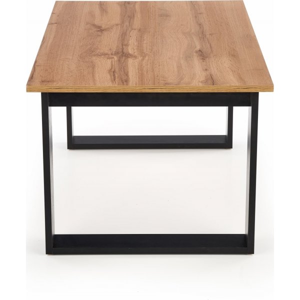 Table basse moulue 100 x 64 cm - Noir Table basse moulue 100 x 64 cm - Noir