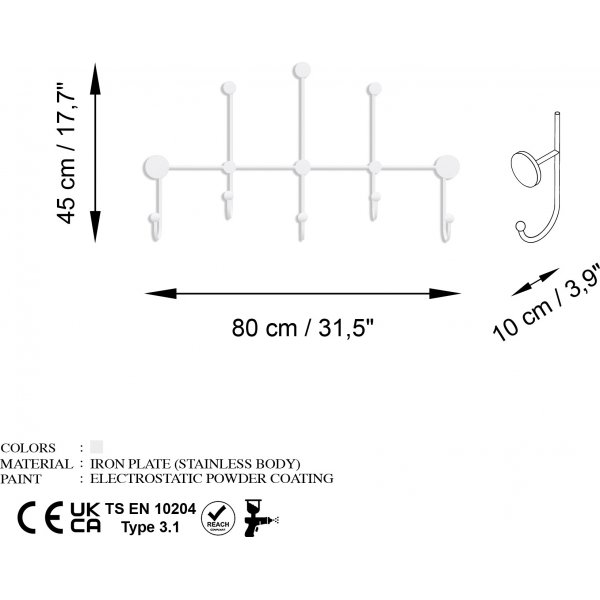 Cintre Lyon - Blanc Cintre Lyon - Blanc