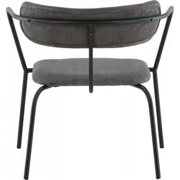 Fauteuil Shaun - Velours côtelé gris Fauteuil Shaun - Velours côtelé gris