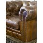 Chesterfield Old England ftlj - Brunt antikbehandlat skinn